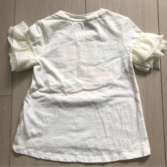 Set of Corduroy Burgundy Skirt and Ruffle Sleeve Top Size 3T - Picture 5 of 5